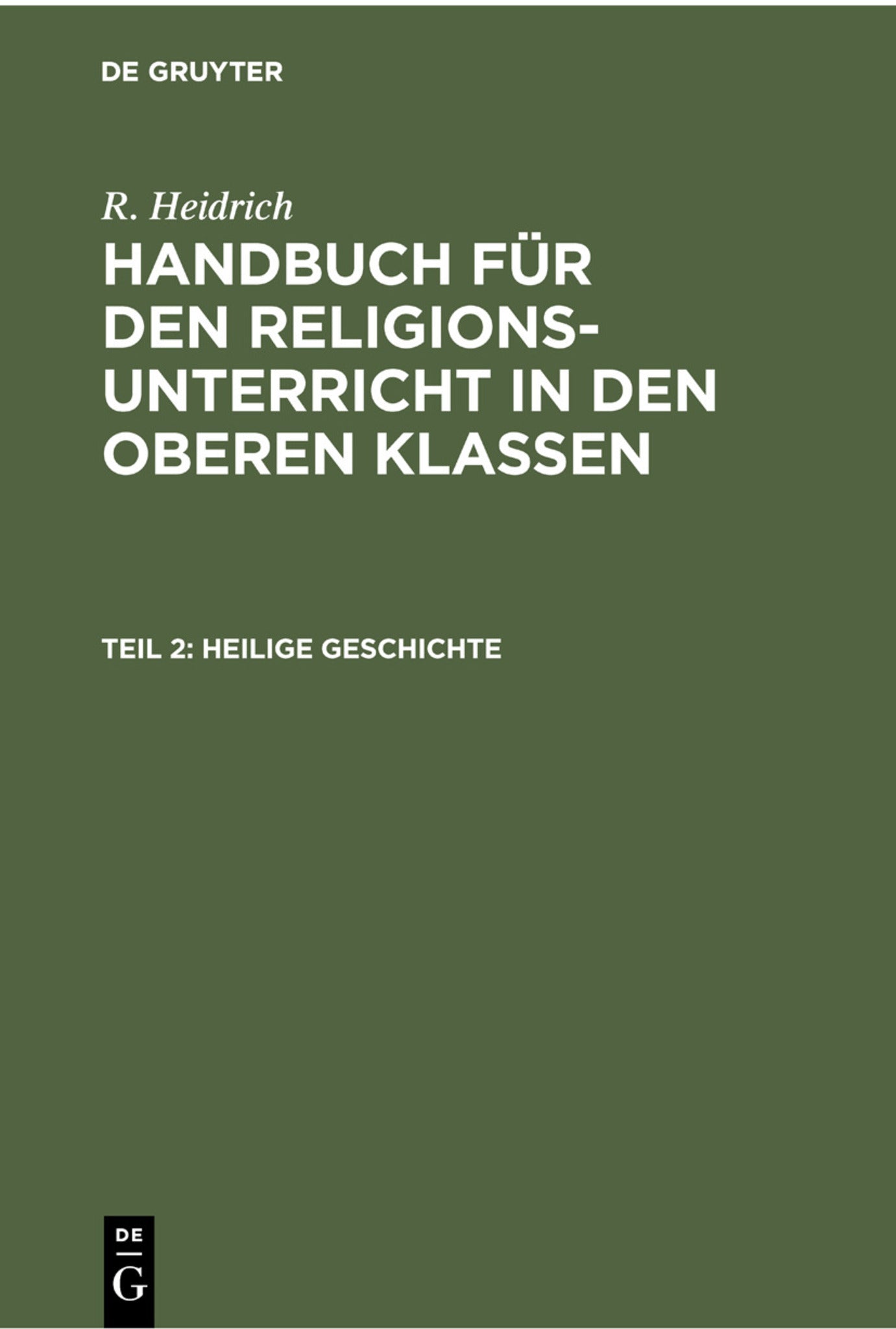 Heilige Geschichte